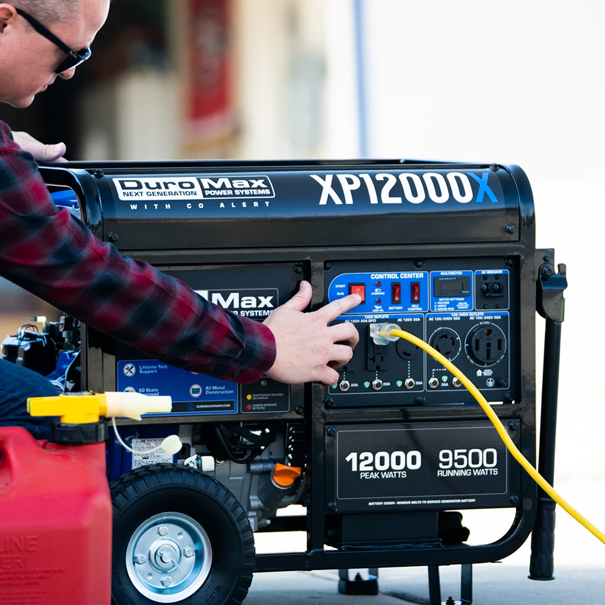 DuroMax XP12000X 12,000 Watt Gasoline Portable Generator W/ CO Alert Gasoline Generators 7 DuroMax XP12000X 12,000 Watt Gasoline Portable Generator W/ CO Alert Gasoline Generators