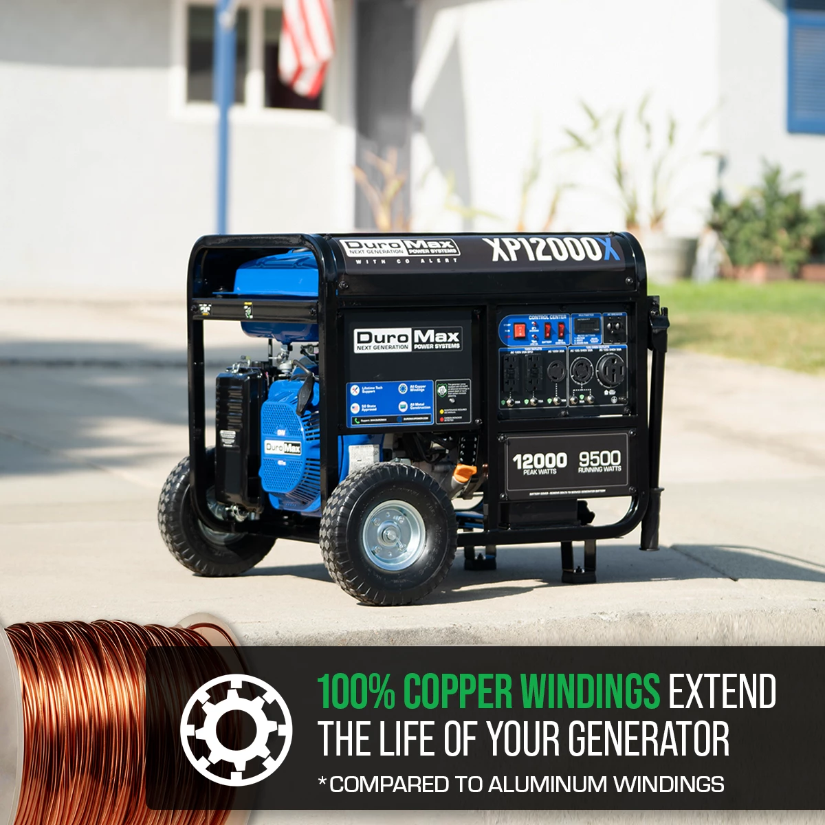 DuroMax XP12000X 12,000 Watt Gasoline Portable Generator W/ CO Alert Gasoline Generators 10 DuroMax XP12000X 12,000 Watt Gasoline Portable Generator W/ CO Alert Gasoline Generators