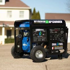 Dual Fuel Generators DuroMax XP13000EH 13,000 Watt Portable Dual Fuel Gas Propane Generator