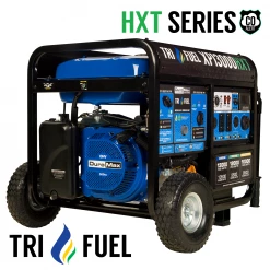 Gasoline Generators DuroMax XP13000HXT 13,000 Watt Electric Start Tri-Fuel Portable Generator W/ CO Alert