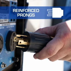 DuroMax XP3050GC 30-Amp 50-Foot 10-Gauge L14-30 Heavy Duty Generator Power Cord For Home Power Backup, Black