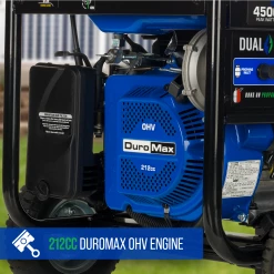 DuroMax XP4500DX 4,500 Watt Dual Fuel Gas Propane Portable Generator W/ CO Alert Dual Fuel Generators