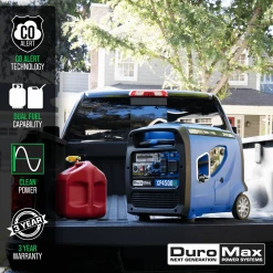DuroMax XP4500iH 4,500 Watt Portable Dual Fuel Inverter Generator W/ CO Alert Dual Fuel Generators