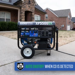 DuroMax XP5500DX 5,500 Watt Dual Fuel Gas Propane Portable Generator W/ CO Alert