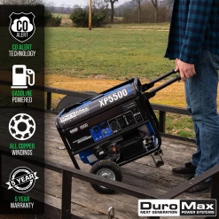 Gasoline Generators DuroMax XP5500X 5,500 Watt Gasoline Portable Generator W/ CO Alert