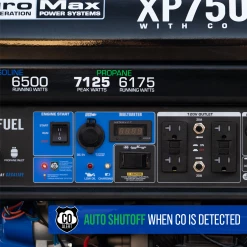 DuroMax XP7500DX 7,500 Watt Dual Fuel Gas Propane Portable Generator W/ CO Alert Dual Fuel Generators