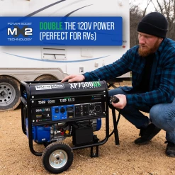 DuroMax XP7500DX 7,500 Watt Dual Fuel Gas Propane Portable Generator W/ CO Alert Dual Fuel Generators