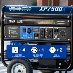 DuroMax XP7500X 7,500 Watt Gasoline Portable Generator W/ CO Alert Gasoline Generators