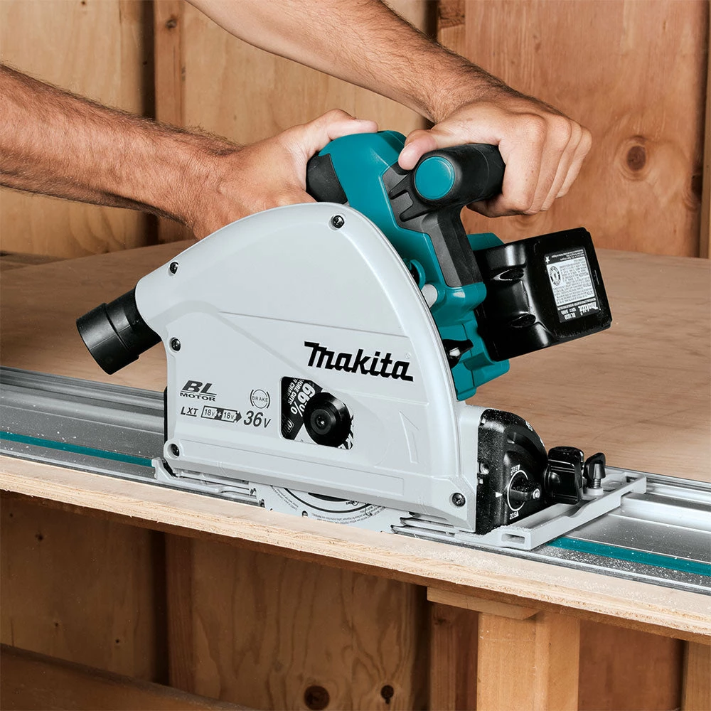 Makita XPS01PMJ 36V 2X 18V LXT 6-1/2" Li-Ion Brushless Plunge Circular Saw Kit Tools & Equipment 14 Makita XPS01PMJ 36V 2X 18V LXT 6-1/2" Li-Ion Brushless Plunge Circular Saw Kit Tools & Equipment