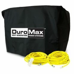 DuroMax Small Generator Cords And Cover Starter Kit (Fits 5,500 Watt Units And Lower) Generator Accessories