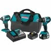 Tools & Equipment Makita XT269M 18-Volt 4.0 Ah LXT Lithium-Ion Brushless Cordless Combo Kit - 2pc