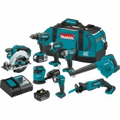 Tools & Equipment Makita XT801X1 18V LXT Lithium-Ion Cordless 8-Pc. Combo Kit (3.0Ah)