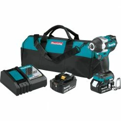 Tools & Equipment Makita XWT17T 18V LXT 1/2" Sq. Drive Li-Ion Brushless Cordless Impact Wrench Kit