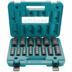 Tools & Equipment Makita A-96372 1/2-Inch Drive 6-Point 14-Pc. Deep Well Impact Socket Set