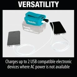 Makita ADP05 18-Volt Lithium-Ion Cordless USB Power Source - Bare Tool Tools & Equipment