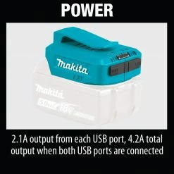 Makita ADP05 18-Volt Lithium-Ion Cordless USB Power Source - Bare Tool Tools & Equipment