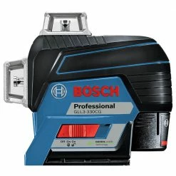 Bosch GLL3-330CG 360-Degrees 3-Plane Green Beam Self-Leveling Line Laser Kit Tools & Equipment