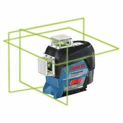Bosch GLL3-330CG 360-Degrees 3-Plane Green Beam Self-Leveling Line Laser Kit Tools & Equipment
