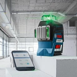 Bosch GLL3-330CG 360-Degrees 3-Plane Green Beam Self-Leveling Line Laser Kit Tools & Equipment