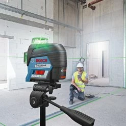Bosch GLL3-330CG 360-Degrees 3-Plane Green Beam Self-Leveling Line Laser Kit Tools & Equipment