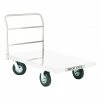 Shop Fox D3240 48-Inch X 30-Inch 2000-Lbs Pneumatic Wheel Platform Truck