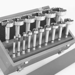 Shop Fox D3573 1/4 - 2-1/8-Inch Durable Forstner Bit Set W/ Hex Shank - 16pc Power Tools