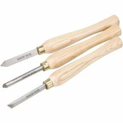 Shop Fox D3782 3 Pc. Hss Lathe Chisel Set With Protective Aluminum Case