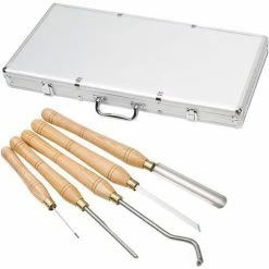 Tools & Equipment Shop Fox D3788 5 Pc. Hss Lathe Chisel Set Ash Handles With Brass Ferrules