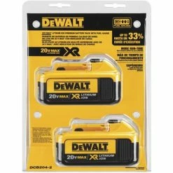 DeWALT DCB204-2 20V MAX XR Lithium Ion 4Ah Battery Tool Pack 2 Pack 9 DeWALT DCB204-2 20V MAX XR Lithium Ion 4Ah Battery Tool Pack 2 Pack