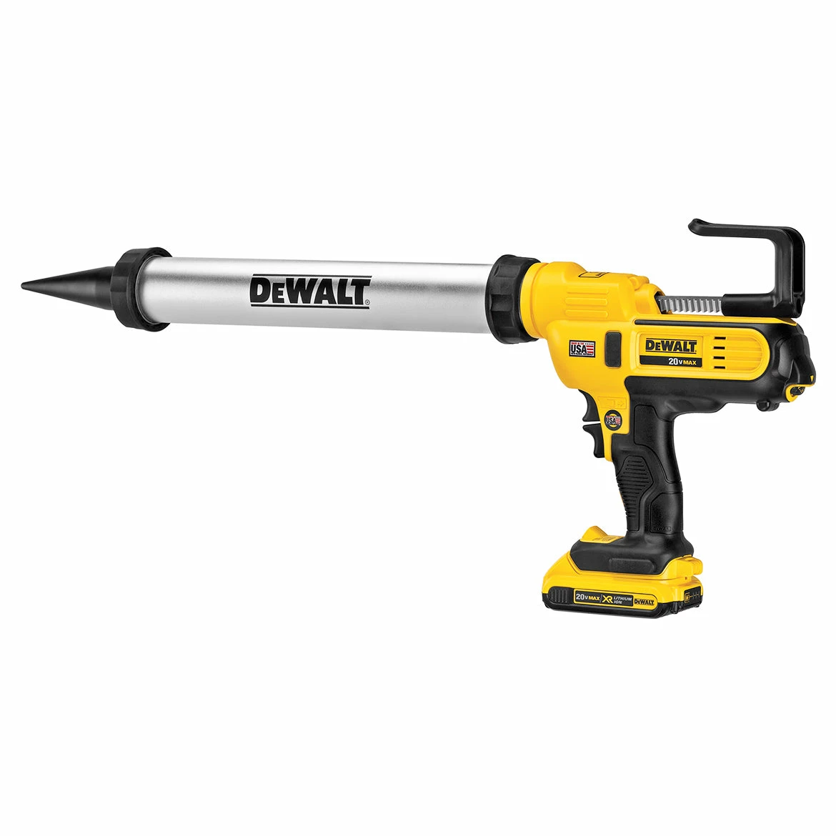 DeWALT DCE580D1 20V MAX 2Ah 300-600 Ml Lithium-Ion Adhesive Caulk Gun Kit Tools & Equipment 5 DeWALT DCE580D1 20V MAX 2Ah 300-600 Ml Lithium-Ion Adhesive Caulk Gun Kit Tools & Equipment