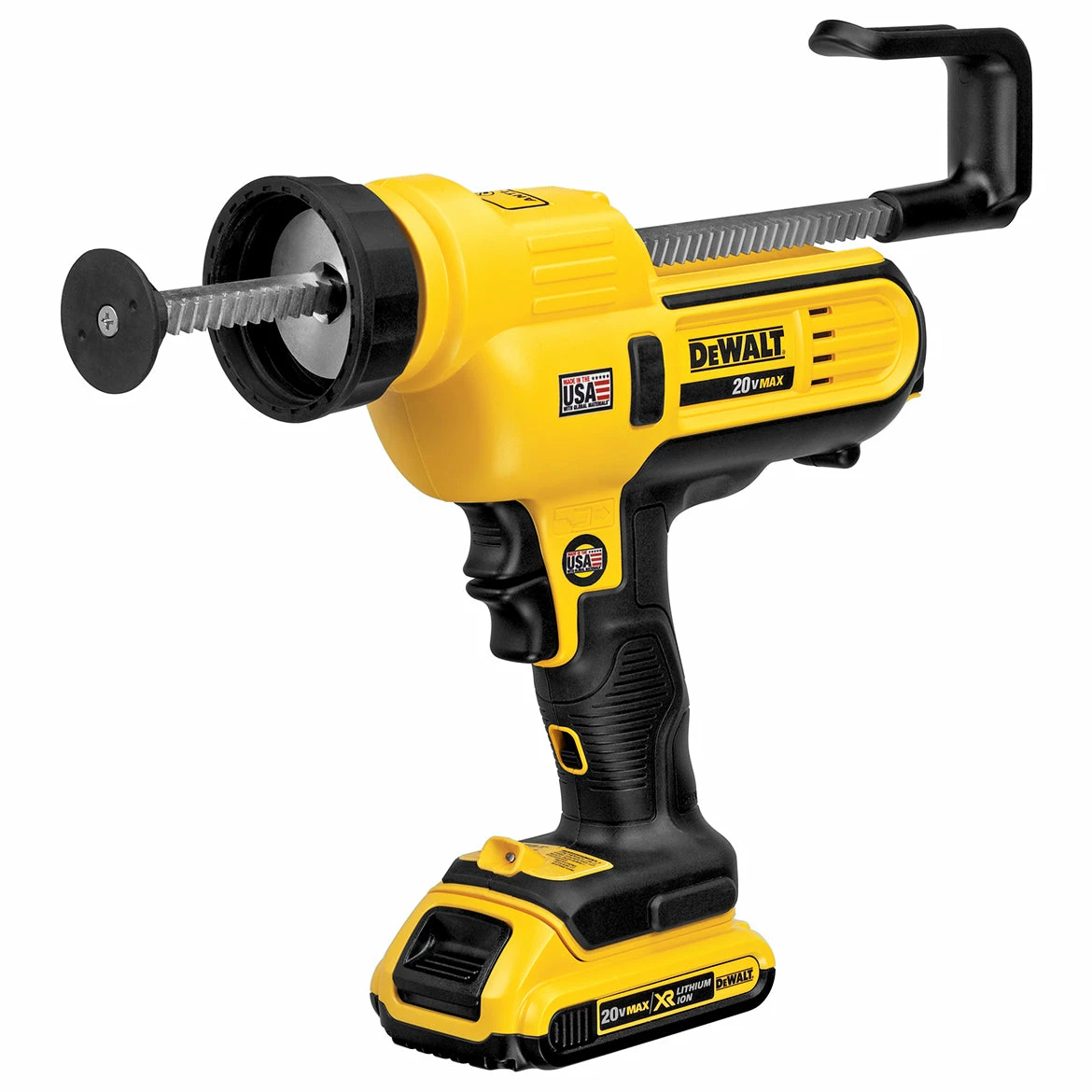 DeWALT DCE580D1 20V MAX 2Ah 300-600 Ml Lithium-Ion Adhesive Caulk Gun Kit Tools & Equipment 9 DeWALT DCE580D1 20V MAX 2Ah 300-600 Ml Lithium-Ion Adhesive Caulk Gun Kit Tools & Equipment