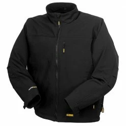 DeWALT DCHJ060ABD1-L 20V Heated Soft Shell Jacket Kit, Black, Large