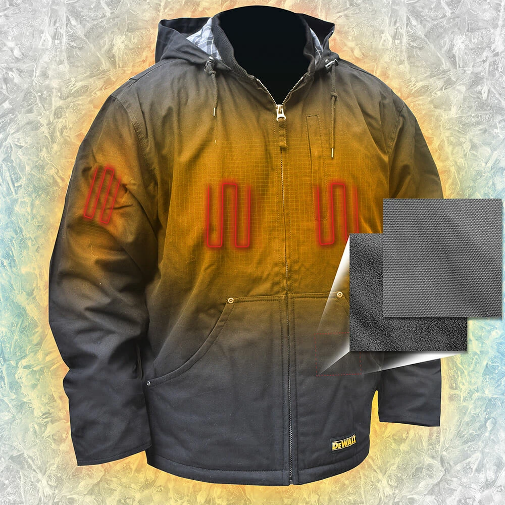 Tools & Equipment DeWALT DCHJ076ABD1-L 20V Heated Heavy Duty Work Coat Kit Black Large 6 Tools & Equipment DeWALT DCHJ076ABD1-L 20V Heated Heavy Duty Work Coat Kit Black Large