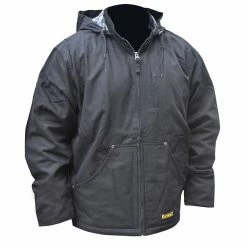 Tools & Equipment DeWALT DCHJ076ABD1-XL 20V Heated Heavy Duty Work Coat Kit Black XL
