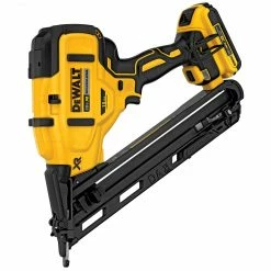 DeWALT DCN650D1 20V MAX XR 15-Gauge Cordless Angled Finish Nailer Kit Tools & Equipment