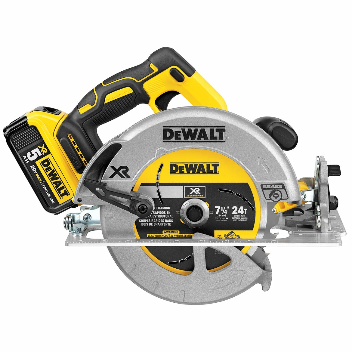 DeWALT DCS570P1 20V 7-1/4-Inch Cordless Lithium-Ion Circular Saw Kit 4 DeWALT DCS570P1 20V 7-1/4-Inch Cordless Lithium-Ion Circular Saw Kit