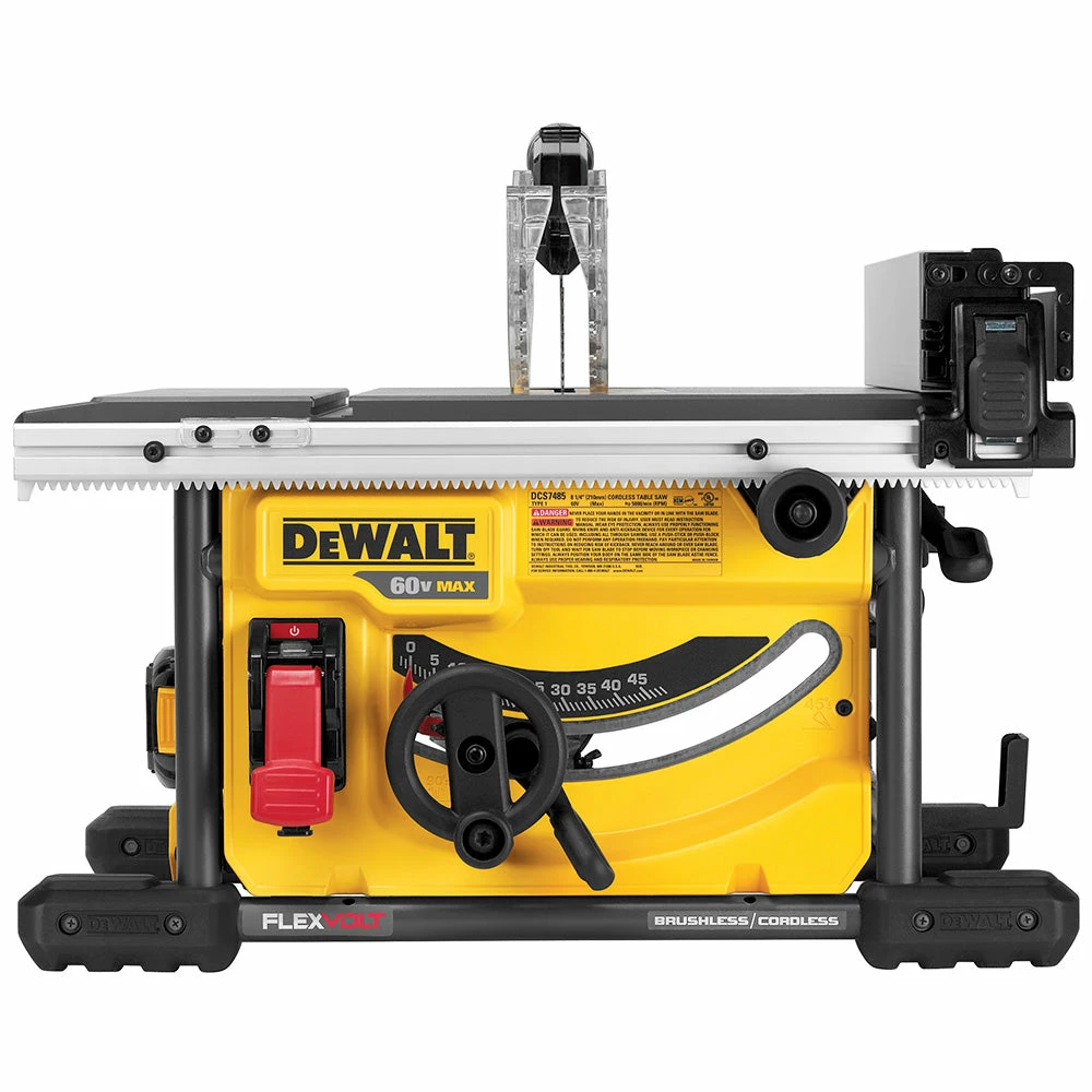 DeWALT DCS7485T1 60V FLEXVOLT 8-1/4-Inch Adjustable Table Saw Kit Tools & Equipment 4 DeWALT DCS7485T1 60V FLEXVOLT 8-1/4-Inch Adjustable Table Saw Kit Tools & Equipment