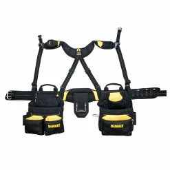 Tools & Equipment DeWALT DG5617 20-Pocket Pro Framer's Combo Apron With Yoke-Style Suspenders