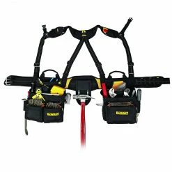Tools & Equipment DeWALT DG5617 20-Pocket Pro Framer's Combo Apron With Yoke-Style Suspenders