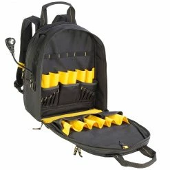 DeWALT DGCL33 33-Pocket Lighted Dual Port USB Charging Tool Backpack Tools & Equipment