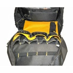 Tools & Equipment DeWALT DGL523 57-Pocket Padded Web Handles LED Lighted Tool Backpack Bag