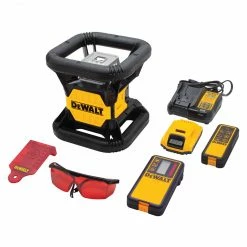 Lasers DeWALT DW079LRT 20-Volt 2000-Foot Red Beam Rotary Tough Laser Level Kit