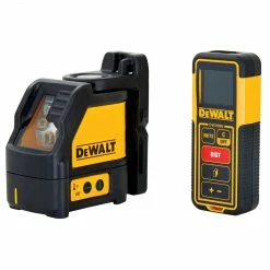 DeWALT DW0889CG 100-Foot Cross Line Laser Level And Distance Measurer Combo Kit Tools & Equipment