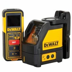 DeWALT DW0889CG 100-Foot Cross Line Laser Level And Distance Measurer Combo Kit Tools & Equipment
