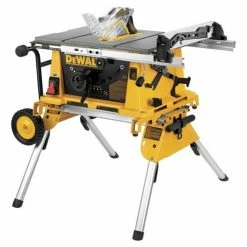 DeWALT DW7440RS Heavy Duty Rolling Job Site Table Saw Portable Stand Power Tools