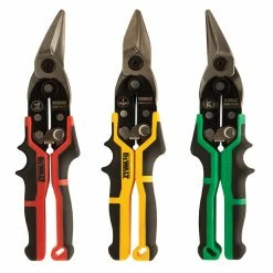 DeWALT DWHT14676 18-22ga Red/Green/Yellow Straight/Right/Left Aviation Snip Set