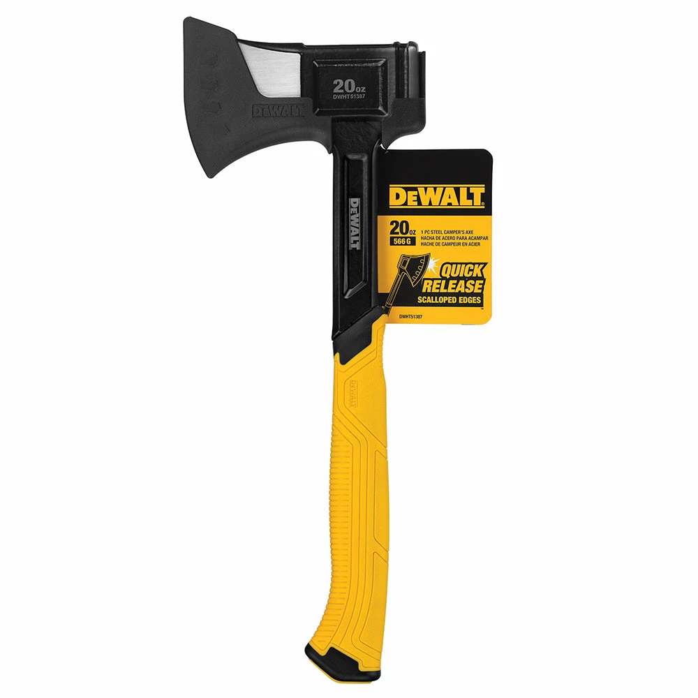 Tools & Equipment DeWALT DWHT51387 20-Ounce 1-Piece Scalloped Steel Camper's Axe 8 Tools & Equipment DeWALT DWHT51387 20-Ounce 1-Piece Scalloped Steel Camper's Axe