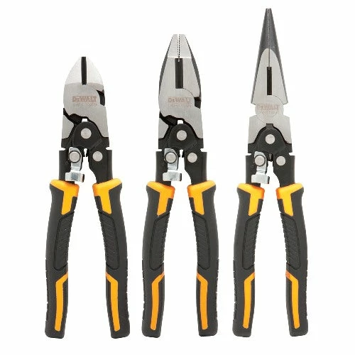 DeWALT DWHT70485 3-Piece Compound Action Plier Cutter Set - Pliers Tools & Equipment 3 DeWALT DWHT70485 3-Piece Compound Action Plier Cutter Set - Pliers Tools & Equipment