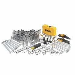 DeWALT DWMT73803 1/4-3/8-Inch Drive Ratchet 168 Piece Metric And SAE Tool Set