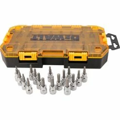 Tools & Equipment DeWALT DWMT73806 3/8-Inch Drive Socket 17 Piece Metric, SAE, And Torx Bit Set